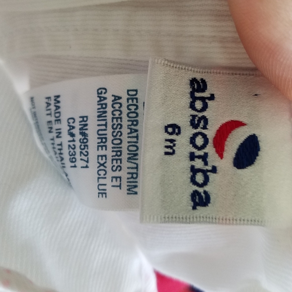 Absorba Floral Romper 6m - Picture 4 of 4